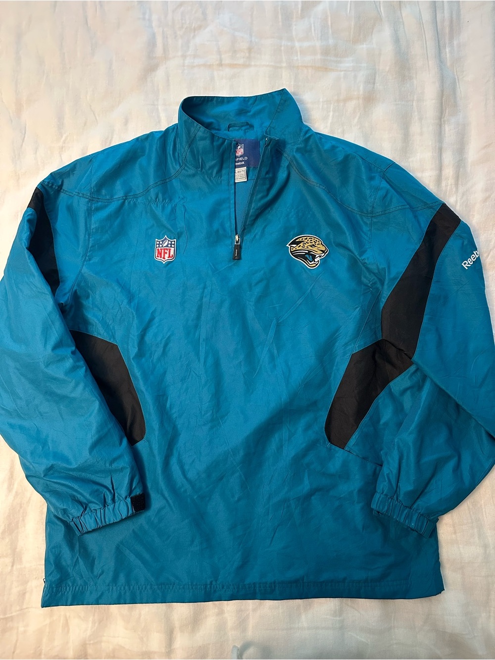 Reebok Teal NFL Onfield Pullover Jacket